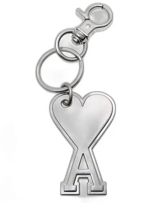 Heart Logo Keyholder Silver - AMI - BALAAN.