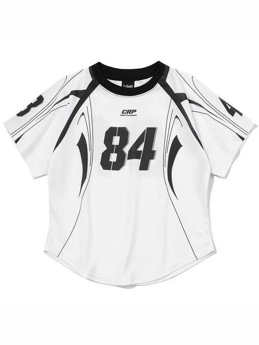 84 line crop jersey white - CRUMP - BALAAN 1