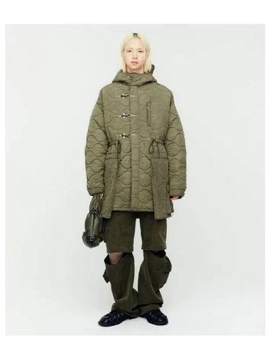 Lace up fishtail parka awa638m KHAKI - ANDERSSON BELL - BALAAN 1