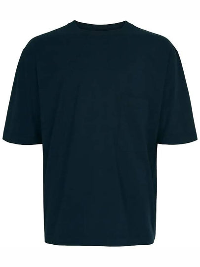 Men's Pigment Dyed Jersey Short Sleeve T-Shirt Dark Sapphire - LEMAIRE - BALAAN 2