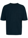 Men's Pigment Dyed Jersey Short Sleeve T-Shirt Dark Sapphire - LEMAIRE - BALAAN 2