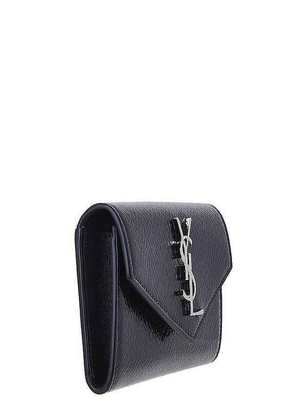 Cassandre Envelope Half Wallet Black - SAINT LAURENT - BALAAN 4