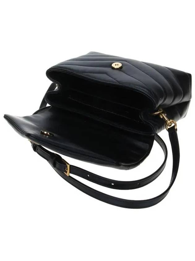 Loulou Toy Matelasse Shoulder Bag Black - SAINT LAURENT - BALAAN 7