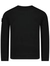 Compass Patch Cotton Sweatshirt Black - STONE ISLAND - BALAAN 4