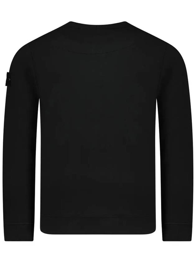 Compass Patch Cotton Sweatshirt Black - STONE ISLAND - BALAAN 4