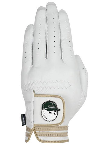 Men s Bucket Ball Marker One Handed Glove WHITE MAN - MALBON GOLF - BALAAN 1