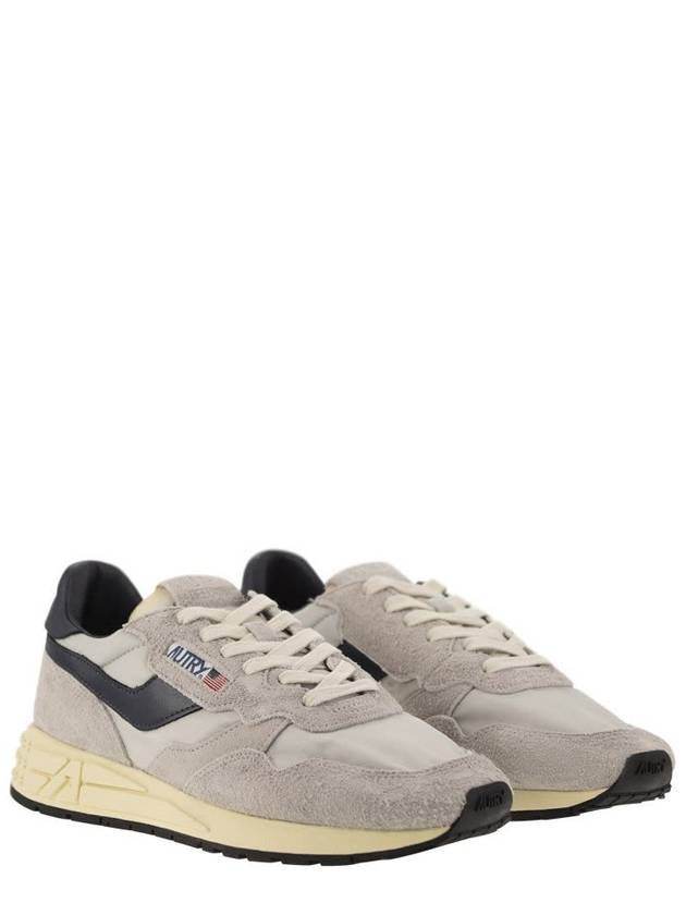 Autry Grey Suede And Nylon Reelwind Low Sneakers And Space - AUTRY - BALAAN 4