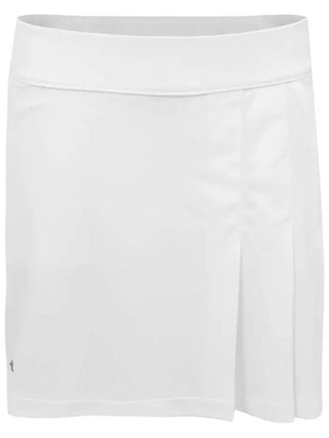 Golfwear Thea Rubber Logo Skirt White - J.LINDEBERG - BALAAN 1