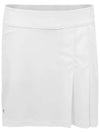 Golfwear Thea Rubber Logo Skirt White - J.LINDEBERG - BALAAN 1