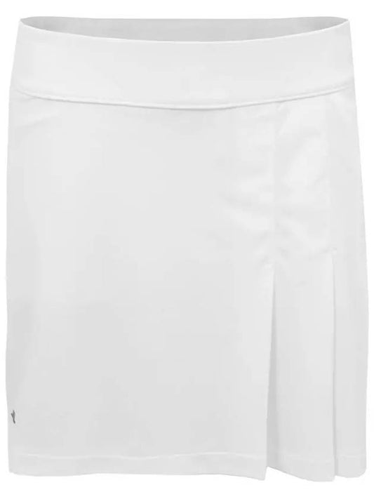 Golfwear Thea Rubber Logo Skirt White - J.LINDEBERG - BALAAN 1