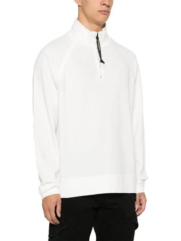 CP Company Light Fleece Polo Sweatshirt 17CMSS071A 002246G 103 - CP COMPANY - BALAAN 4