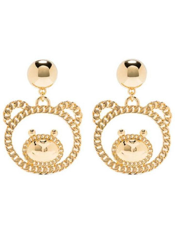 Teddy Bear Clip-on Earrings A91588402 - MOSCHINO - BALAAN 1