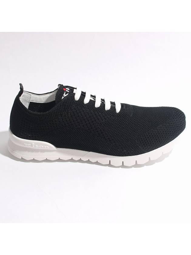 Fit Knit Low Top Sneakers Black - KITON - BALAAN 2