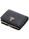 Grain Leather Frame Half Wallet Black - VIVIENNE WESTWOOD - BALAAN 5