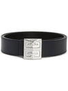 Men's 4G Logo Grain Leather Reversible Belt Black - GIVENCHY - BALAAN.