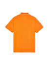 Stretch Cotton Pique Short Sleeve Polo Shirt Orange - STONE ISLAND - BALAAN 3