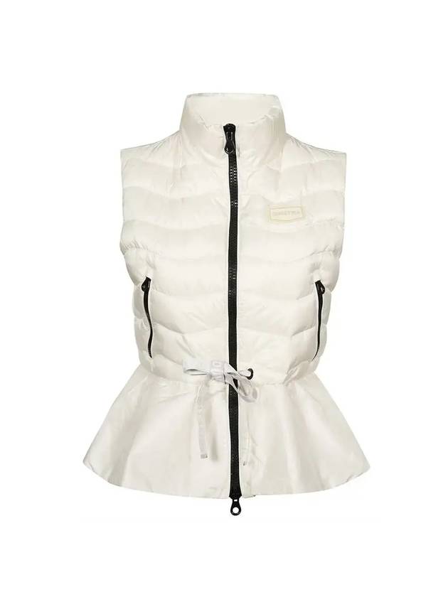 Samona Drawstring Padded Vest White - DUVETICA - BALAAN 1