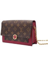 Women s Louis Vuitton M67404 Fuchsia Monogram Leather Flor Chain Wallet Crossbag gt cross bag Gangbuk used luxury goods - LOUIS VUITTON - BALAAN 4