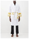 Baroque Pattern Bathrobe Lounge Wear White - VERSACE - BALAAN 2