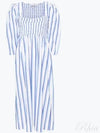 Striped Long Dress Blue - GANNI - BALAAN 2