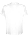 logo print cotton short sleeve t-shirt white - BURBERRY - BALAAN 4