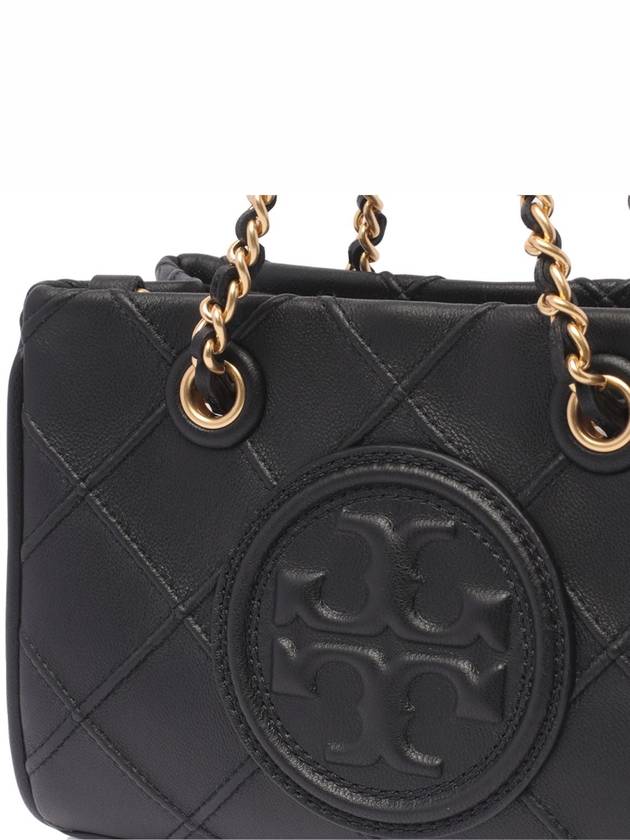 Mini Fleming Soft Chain Tote Bag Black - TORY BURCH - BALAAN 6