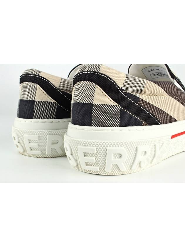 Checked cotton slip on sneakers 41 260 - BURBERRY - BALAAN 6