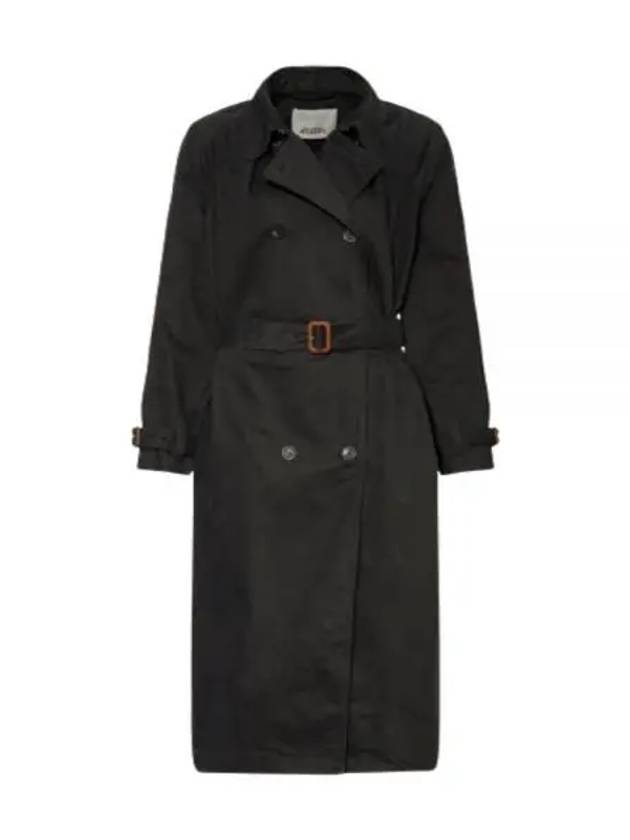 Edenna Trench Coat Black - ISABEL MARANT - BALAAN 2