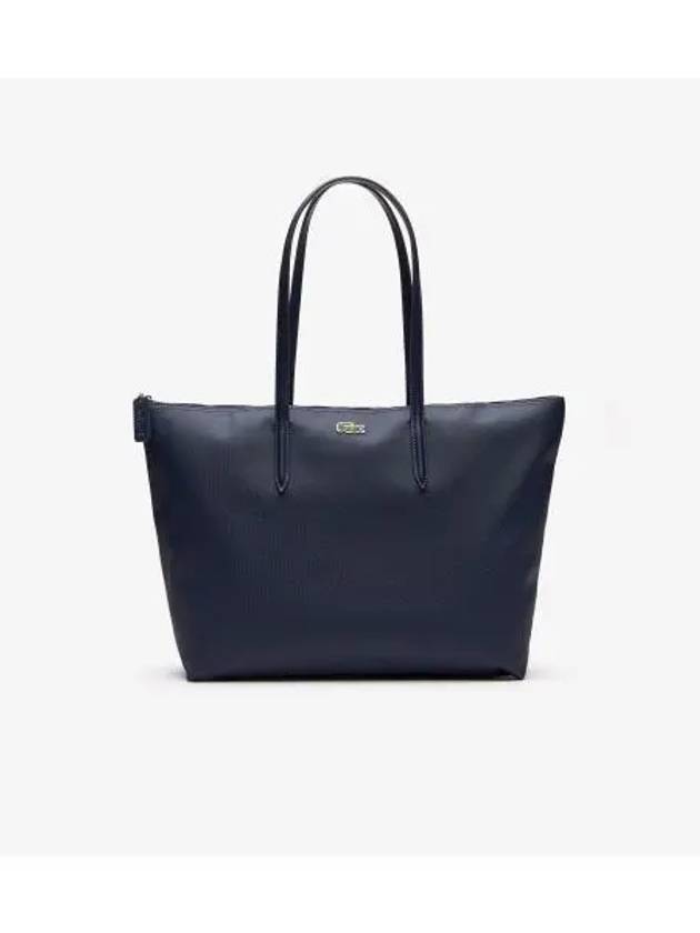 Women s L1212 Concept Horizontal Large Shopper Bag Navy - LACOSTE - BALAAN 1