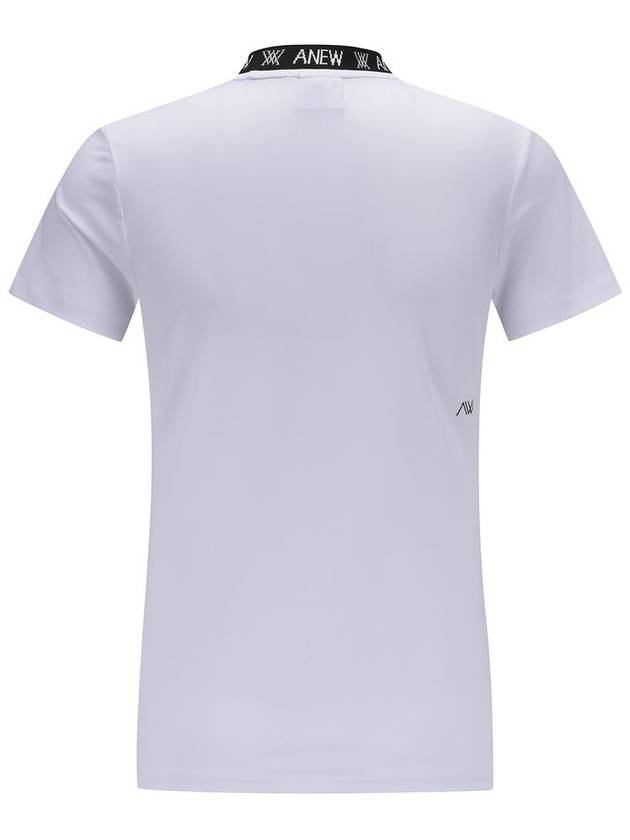 WOMEN NECK JACQUARD LOGO SHORT T SHIRTWH - ANEWGOLF - BALAAN 2