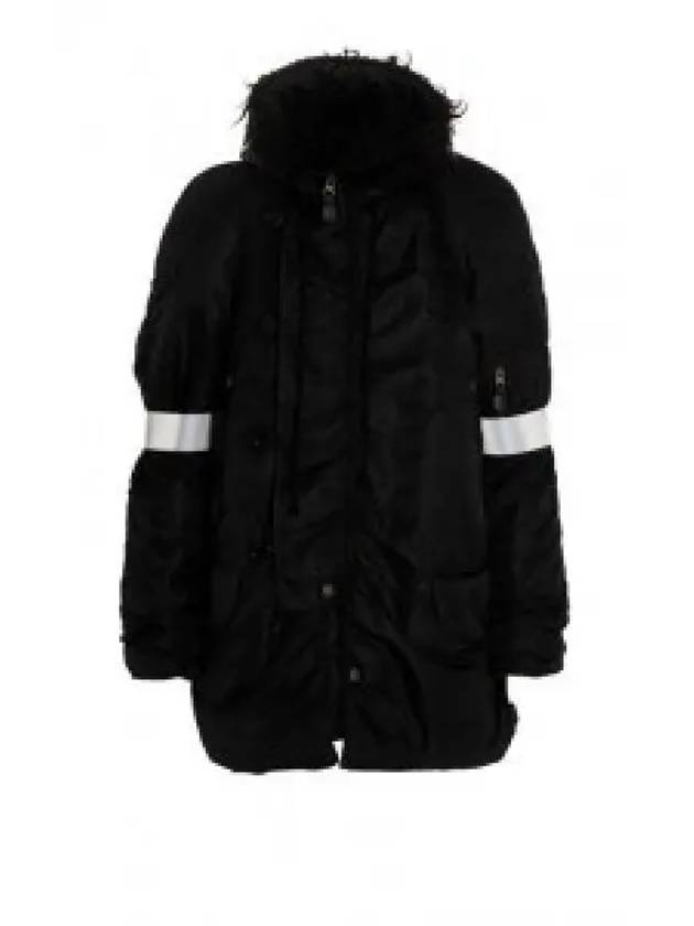 Faux Fur Collar Parka Black - MAISON MARGIELA - BALAAN 2