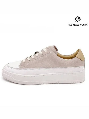 Central Suede Women s Sneakers Beige FNW2312 - FLYNEWYORK - BALAAN 1