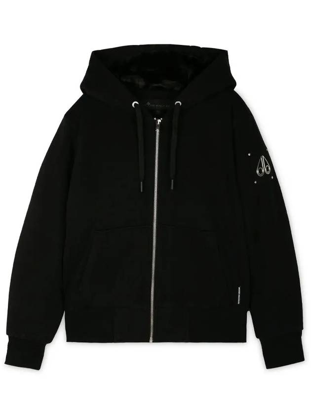 Classic Bunny 2 Zip Up Hoodie Black Lining Black - MOOSE KNUCKLES - BALAAN 2