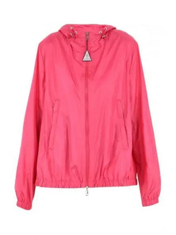 Boisar Arm Logo Patch Hood Windbreak Fuchsia Women's Jacket 197010 - MONCLER - BALAAN 1