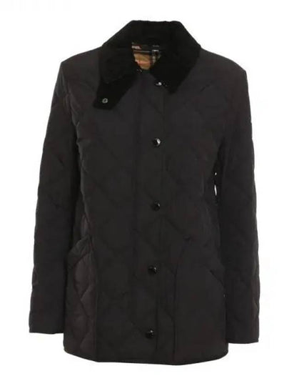 Diamond Quilted Thermoregulated Barn Jacket Black - BURBERRY - BALAAN 2