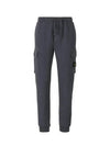 Garment Dyed Cotton Fleece Track Pants Dark Grey - STONE ISLAND - BALAAN 2