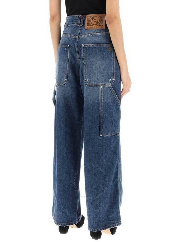 Denim Straight Pants 6D0150 3SPH334003 BLUE - STELLA MCCARTNEY - BALAAN 3