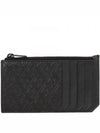 Monogram Zipper Card Wallet Black - SAINT LAURENT - BALAAN 2