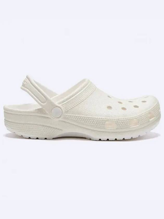 Classic Glitter Clog Sandals White - CROCS - BALAAN 1