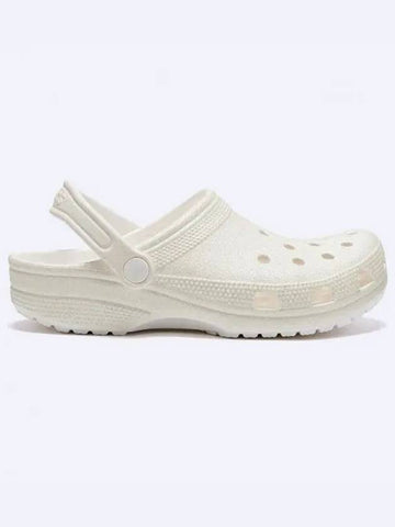 Classic Glitter Clog Sandals White - CROCS - BALAAN 1