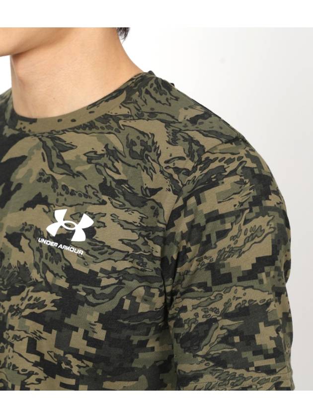 Men's ABC Camo Short Sleeve T Shirt Black - UNDER ARMOUR - BALAAN 7