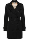 Kensington Cotton Trench Coat Black - BURBERRY - BALAAN 2