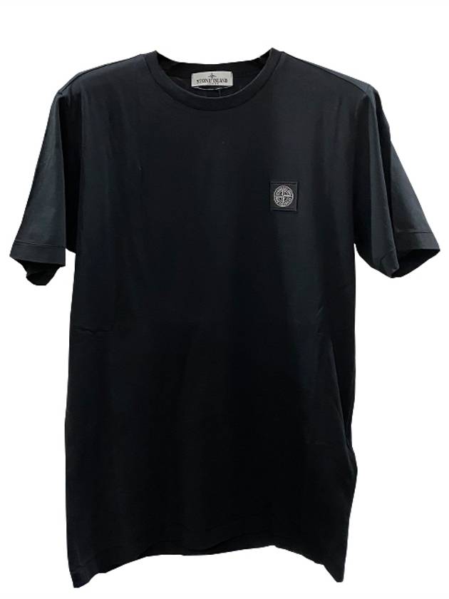 Kids 30/1 Cotton Jersey Short Sleeve T-Shirt Black - STONE ISLAND - BALAAN 3