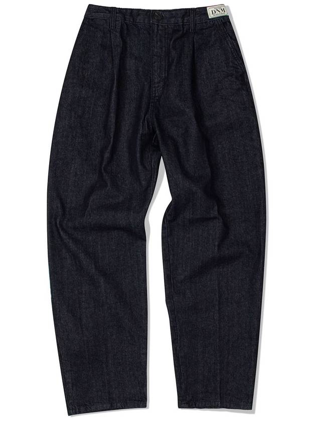 Wide Banding One Tuck Denim Pants Indigo - DE GRAND MATIN - BALAAN 3