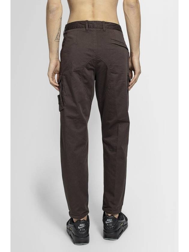 Ghost Piece Cargo Straight Pants Brown - STONE ISLAND - BALAAN 4