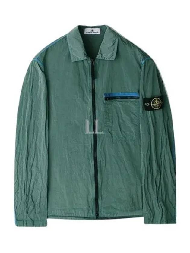 Nylon Metal Econyl Regenerated Zip-Up Jacket Green - STONE ISLAND - BALAAN 2