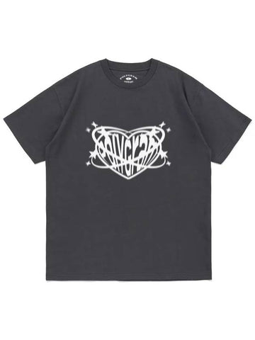 HEART ORBIT T SHIRTS CHARCOAL - POLYGRAM - BALAAN 1