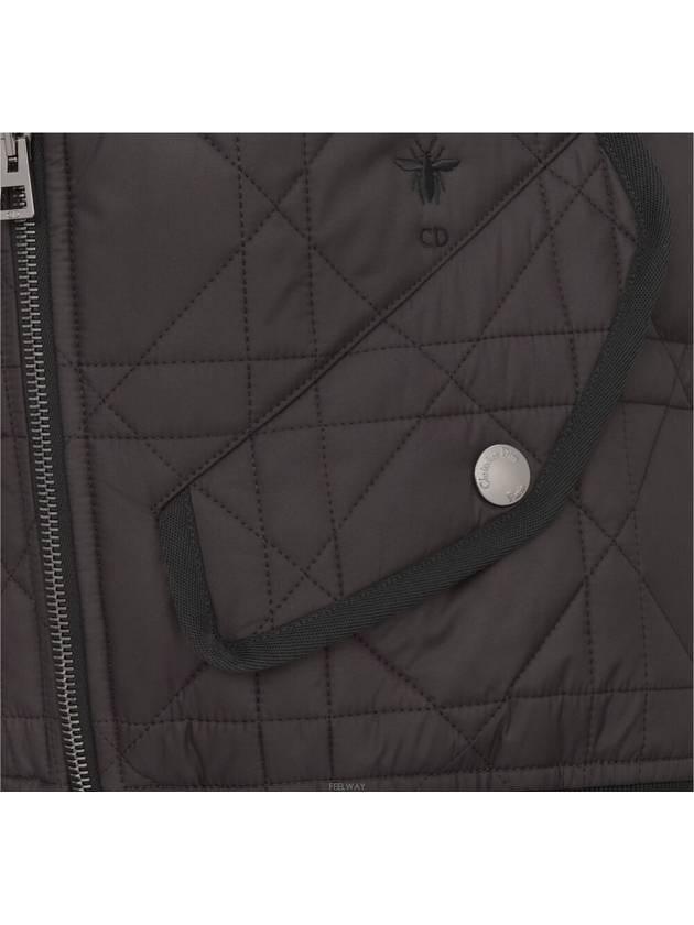 Macrocannage Quilted Technical Taffeta Vest Black - DIOR - BALAAN 7