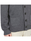 Men's Wool Cardigan Grey - DRUMOHR - BALAAN 9