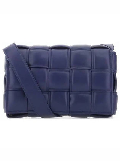 Cassette Intrecciato Padded Small Cross Bag Navy - BOTTEGA VENETA - BALAAN 2